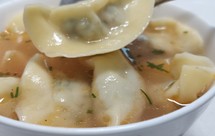 青花椒荠菜饺子