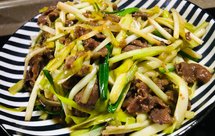 韭黄炒牛肉