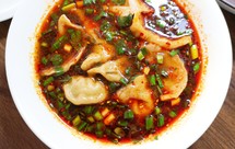 酸汤荠菜鲜肉水饺（错过就要等一年的鲜味儿）