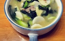 青菜冬笋年糕汤
