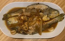 酱油水-少油红烧黄花鱼及其他海鲜（新手大菜）