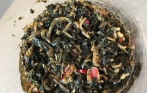 紫苏小鱼干油腌菜