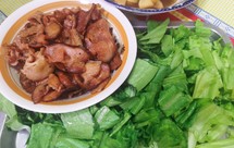 油麦菜（生菜）卷培根