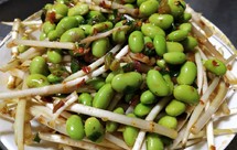折耳根拌青豆