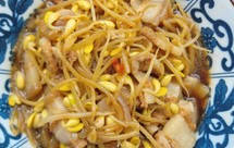 那些家常味之黄豆芽烧肉片