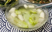 猪油儿菜竹荪汤