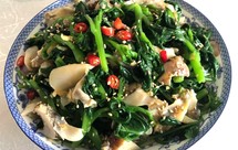 木耳菜拌海螺