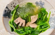 猪肝粉丝豆尖汤