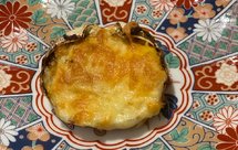 不知道是西洋还是东洋的蟹粉菜-焗大闸蟹盖