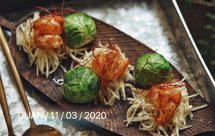 减脂必备——青芒果大虾孢子甘蓝沙拉