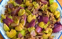 牛肉粒炒小卷心菜