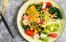 食课studio轻食沙拉食谱分享：抱子甘蓝香橙沙拉