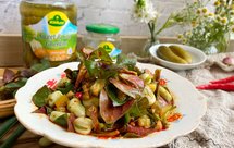 凉拌蚕豆折耳根