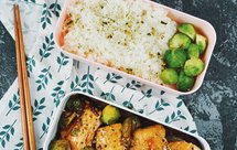 日式照烧三文鱼配孢子甘蓝