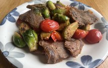 减脂餐：孢子甘蓝炒牛肉小番茄