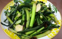 炝炒红菜苔(素菜)