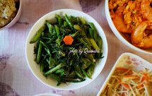 健康的油煮菜：蚝油蒜蓉紫菜苔