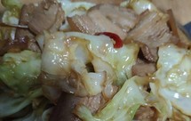 包菜炒肉