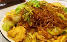 包菜炒粉丝