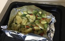 孢子甘蓝土豆胡萝卜