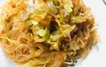 纯素美食｜包菜炒粉丝