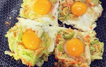 低卡包菜鸡蛋饼