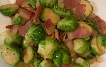 培根黄油炒抱子甘蓝——椰菜仔