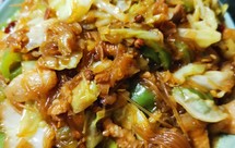 包菜炒粉丝！！巨好吃