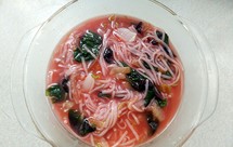 苋菜红汤面