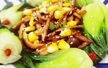 黑胡椒干煸鲜菇