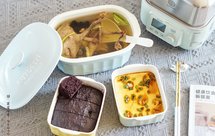 蒸炖更健康～竹笋木耳鸽子汤➕黑米发糕➕蛤蜊蒸蛋