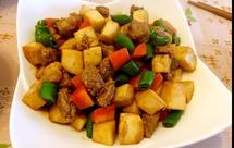 杏鲍菇黑胡椒牛肉粒~老丁的私房菜