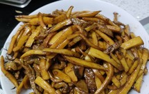 老张家家庭菜馆之杏鲍菇炒肉