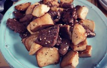 简单快手美味 黄油黑胡椒杏鲍菇牛肉粒 生酮友好