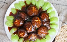 经典家常小炒蚝油香菇青菜❗️宴客菜