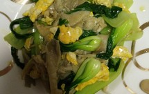 青菜平菇炒蛋