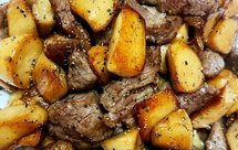 黑胡椒煎杏鲍菇牛肉粒