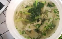 平菇青菜瘦肉汤