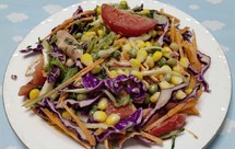 苦菊紫甘蓝沙拉