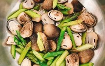 黑胡椒草菇芦笋