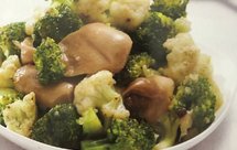 草菇西蓝花菜花