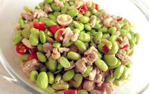 蟹味菇毛豆炒肉