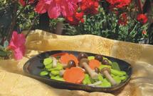 蚕豆瓣炒蟹味菇