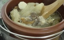 海参瑶柱竹荪山药鸡汤