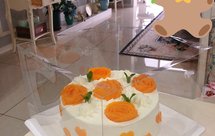 8寸芒果奶油蛋糕（附详细完美戚风步骤）