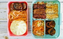 双拼带鱼 红烧鸡腿菇