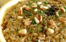 茄子牛肝菌青豆焖饭