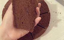 八寸可可粉巧克力戚风蛋糕