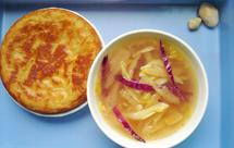 电饭煲之妙用，烤饼绝对不会糊丨全麦烤饼&酸菜竹荪汤 · 圆满素食