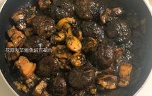 年菜之～【花菇发菜鲍鱼焖五花肉】